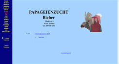 Desktop Screenshot of papageienseite.de